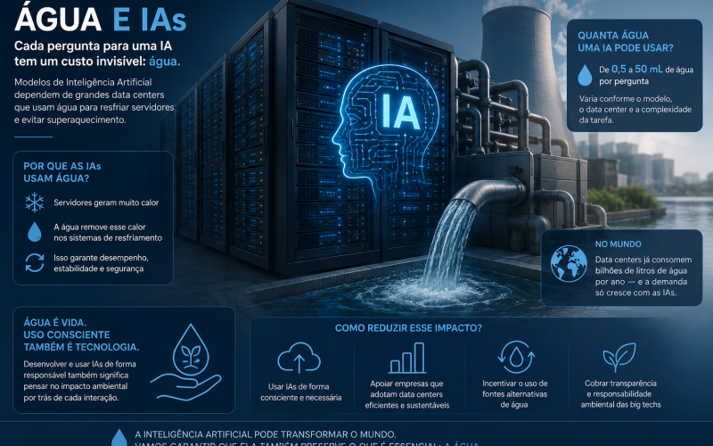 O Preço Oculto da IA: O que é a Pegada Hídrica da Inteligência Artificial?